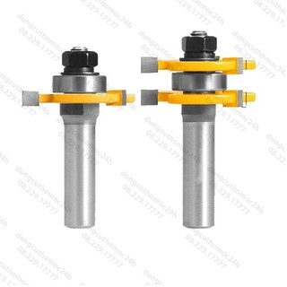 Bộ mũi phay ghép ván gỗ thẳng mũi soi ghép ván sàn BMGVG