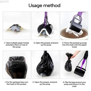 Hik Pet Waste Picker Pooper Collector Tiện lợi PuppyDogs Poop Scooper EasyGrab