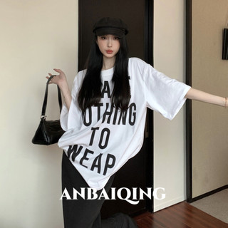 ANBAIQING áo phông áo thun nữ croptop baby tee Đơn giản Thể thao Xu hướng Fashion WTX242083Z 21Z240520