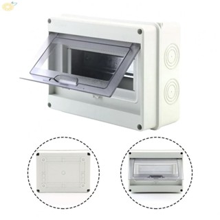 Hộp phân phối ABS mở nắp lật với 8 mạch cho phép quan sát rõ ràng
