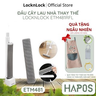 Đầu cây lau nhà locknlock etm481rfl dùng cho cây lau nhà etm481, mặt xốp sợi pva thấm hút tôt - hapos mall official