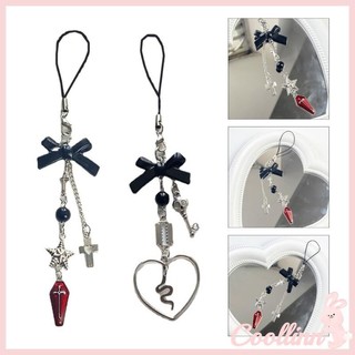Coo Móc Khóa Chữ Thập Móc Khóa Cho Nữ Cô Gái Halloween Handmade Trang Sức Trang Trí