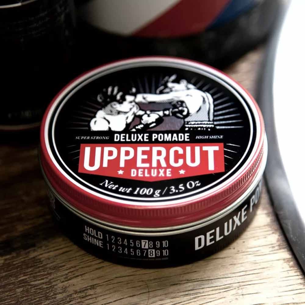 Uppercut Deluxe Deluxe Pomade Strong Hold High Shine Styling Pomade For Men 100g