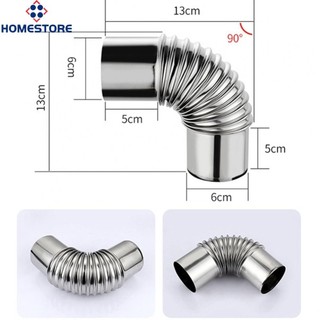 Elbow Pipe Replacement Chimney Multi Flue Stainless Steel Stove Bend 90°