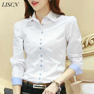 Áo sơ mi nữ dài tay và rộng thời trang LISCN