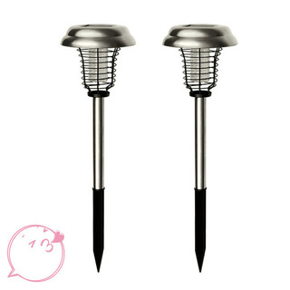Hiussngha Solar Bug Zapper, Dụng cụ diệt muỗi ngoài trời với 2 chế độ ánh sáng, Công tắc chuyển đổi 3 vị trí, có thể sạc lại 600mAh