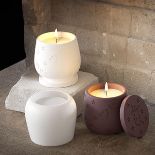 [Khuôn Nến] Cốc Nến Ngôi Sao Xi Măng Khuôn Thơm Thạch Cao Tàu Khuôn Silicon Scent Sáp Hộp Bảo Quản Trang Sức Khuôn Silicon DIY Đất Sét Thủ Công
