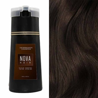 Nova Hair Dye Color Shampoo 200ML Black Brown Permanent Hair Color Dye