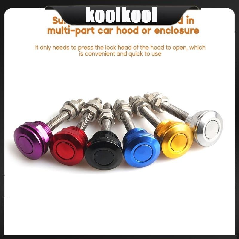 22mm Quick Release Lock Latch Bumper License Plate Lock Clip Push Button Durable