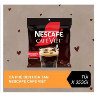 Cà Phê Đen Đá Nescafe Cafe Việt Bịch 35 Gói * 16G Date New 2025
