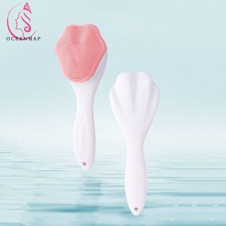 Oceanmap Silica Gel Facial Brush, Soft Blackhead Remover Exfoliating Facial Brush, Chăm sóc da chuyên nghiệp Cat Paw Shape Silicone Facial Face Scrubber Brush Face Cleaning Face Cleaning