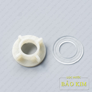 Ốc, tán vặn vòi rửa chén, lavabo lạnh kèm ron cao su trắng