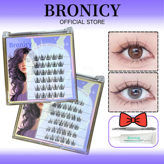 Bronicy Lông Mi Giả Không Keo Tự Nhiên Barbie Cụm Đơn Tự Dính Cos Lông Mi Không Keo Dán