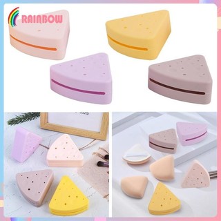 Hộp đựng bọt biển trang điểm tam giác Hộp đựng bảo vệ dễ thương mềm mại có thể giặt được Di động nhỏ gọn dạng bột Puff Case cho du lịch