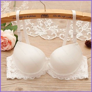 [Sy1] áo ngực nữ trẻ Nhật Bản áo ngực nữ mỏng phong cách tập hợp màu trơn bóng gợi cảm đồ lót ren stud