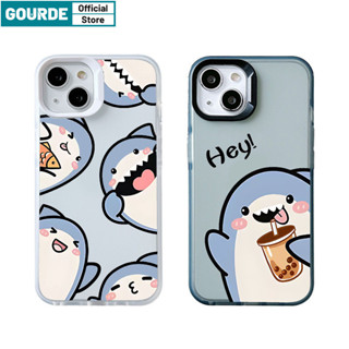 Gourde Ốp Lưng iPhone Cute Hài Hước Trong Suốt In Hình Cá Mập Họa Tiết Ốp Điện Thoại TPU Mềm Chống Sốc Chống Bẩn Cho Iphone 15 14 12 13 11 Pro Max IP 7 8 Plus Iphon X XS XR XsMax