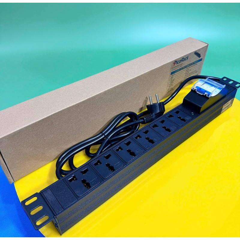 Thanh nguồn PDU Đa năng 6 ổ cắm 32A có kèm dây nguồn PL-PDU6D-32A