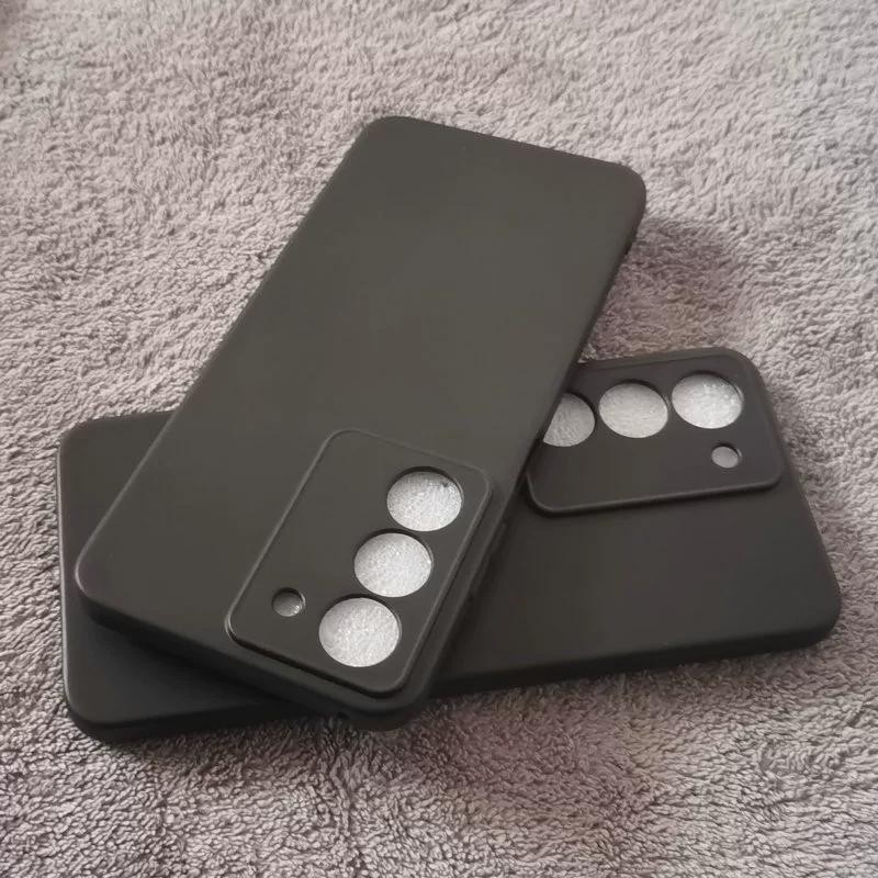 Dành Cho Realme C75x Vỏ Màu Đen Silicon TPU Chống Sốc Vỏ Điện Thoại Realme C75x C 75x RMX5020 Ốp Lưn