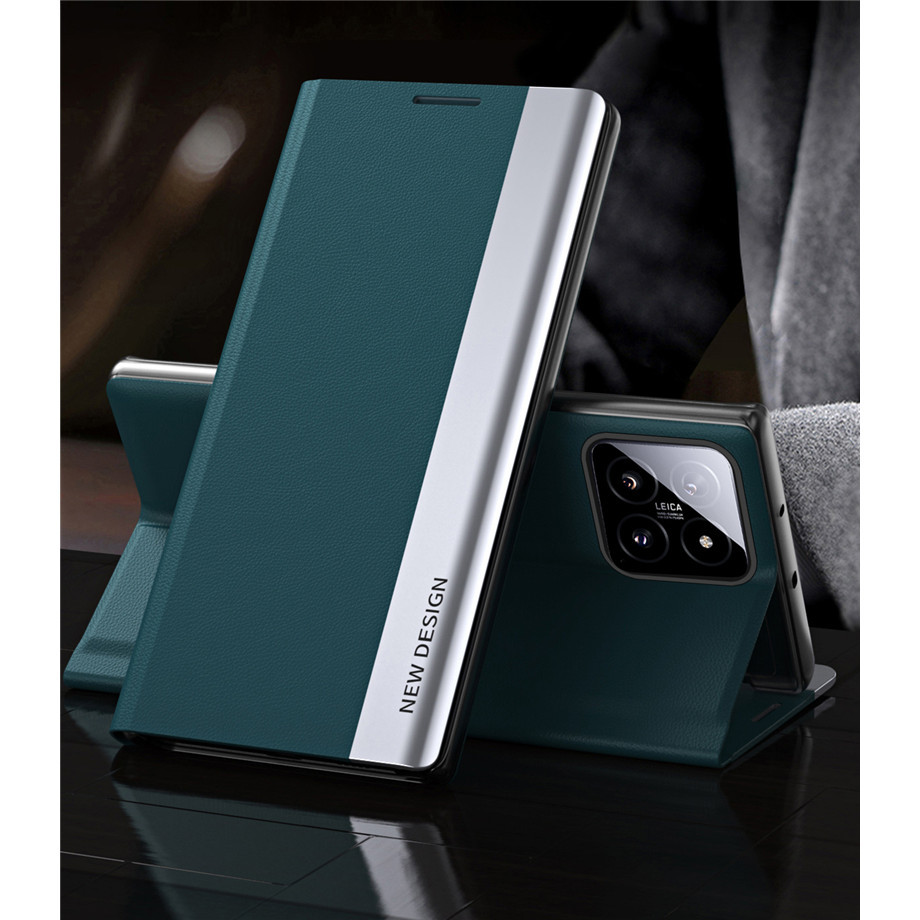 Ốp Điện Thoại Cho Xiaomi 14 / 14 Pro Gương Da Flip Hoder Cover