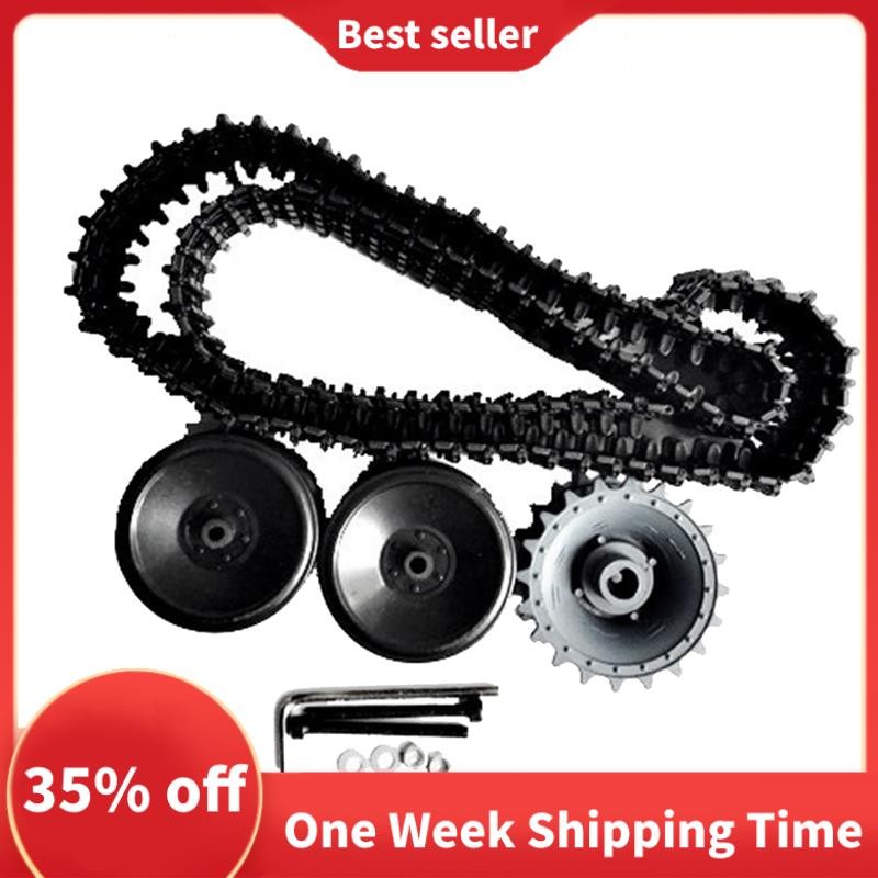 Track + Track Drive Wheel / Track Wheel + Bearing Wheel Tank Car Chassis Robot Wall Power Model Kit