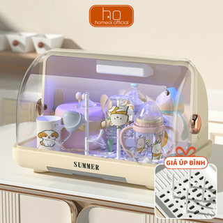 Khay Úp Bình Sữa Tiệt Trùng Cho Bé Bảo Quản Bằng Tia UVC Loại Bỏ Vi Khuẩn 99% Không BPA Home Ơi