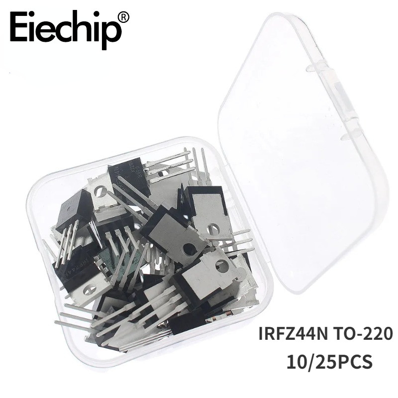 10 / chiếc IRFZ44N Mosfet Original TO-220 TO220 IRFZ44NPBF Transistor Kit Miễn phí vận chuyển