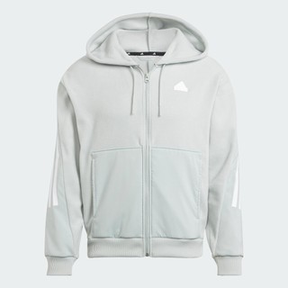 Adidas phong cách sống áo hoodie 3 sọc future icons unisex xám ij8862