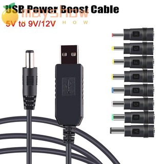 Mayshow cáp usb cho bộ định tuyến wifi modem quạt loa usb sang dc jack dc 5v sang 12v / 9v bộ chuyển đổi