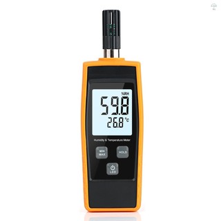 Máy đo độ ẩm nhiệt độ kỹ thuật số Nhiệt kế có độ chính xác cao Máy đo độ ẩm Máy đo độ ẩm Min / Max Giữ đèn nền LCD có nắp bảo vệ