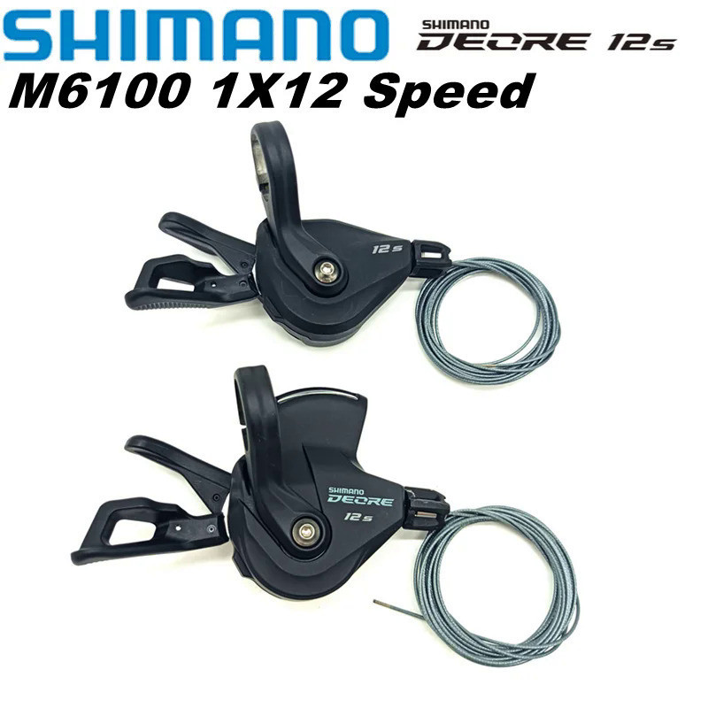 SHIMANO DEORE SL M6100 Phải 12 Tốc Độ SL-M6100 RAPIDFIRE PLUS Right Shift Lever Kẹp Band 12s 12v Shi