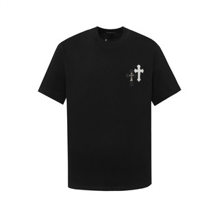 Chrome Hearts * Áo thun ngắn tay chéo phía trước Chrome Hearts