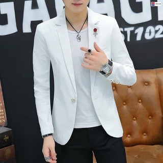 Bộ Đồ Trắng Blazer Phù Hợp Với Áo Khoác Nam Áo Blazer Thường Ngày Phiên Bản Hàn Quốc Blazer Trang Trọng Phù Hợp Với Nam Blazer Nam Phù Hợp Với Áo Blazer Nam Phù Hợp Với Nam Phiên Bản Hàn Quốc Blazer