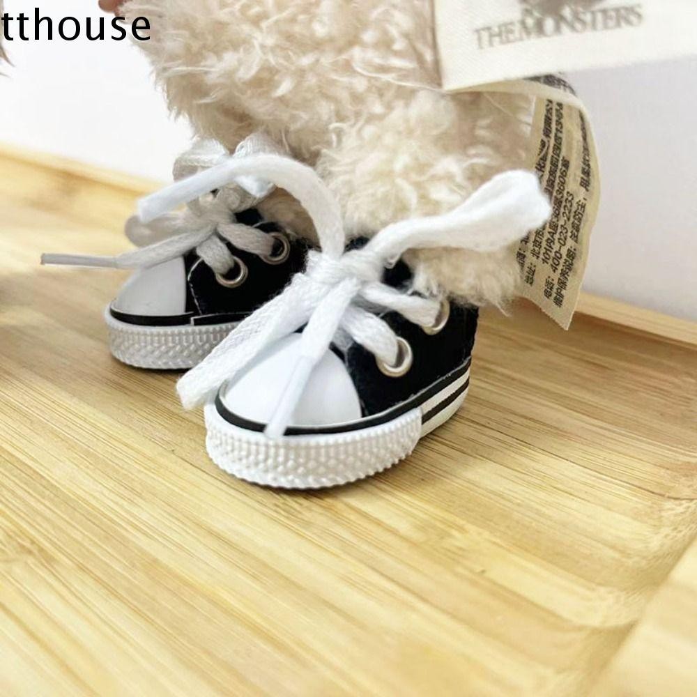 Giày thể thao Mini búp bê TTHOUSE, Giày búp bê PU Giày búp bê vải Labubububu, Giày thể thao búp bê Giày thể thao cao cấp Quần áo búp bê hoạt hình Giày đồ chơi búp bê DIY