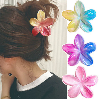 Hoa Bauhinia màu mạ điện 2024 Kẹp tóc nữ 8cm mới