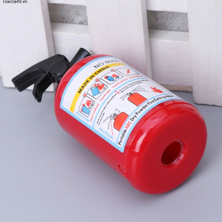 A pencil shaped like a fire extinguisher