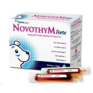 Novothym Forte Ống uống giảm viêm đường hô hấp trên, giảm ho, tăng đề kháng