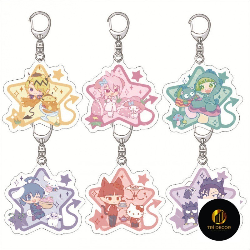 Iruma-san bị chiếm hữu Móc khóa acrylic Suzuki Iruma Valak Mặt dây chuyền acrylic acrylic