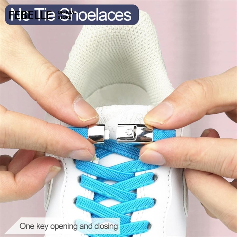 6mm / 8MM Không Dây Buộc Dây Giày Bấm Khóa Dây Giày Không Dây Đàn Hồi Giày Sneaker Mở Rộng Flat Giày Ren Cho Trẻ Em Người Lớn