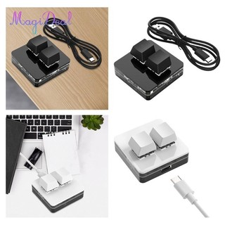 Sao chép và dán Bàn phím 2 phím Bàn phím chơi game cơ học Mini USB Hot Bàn phím 2 phím để chơi game