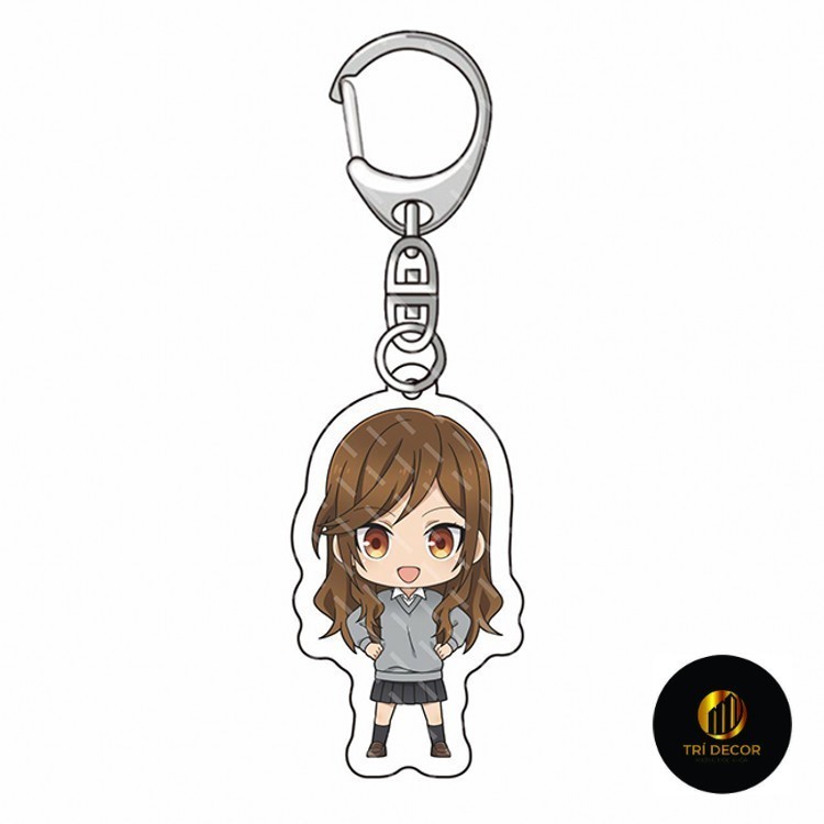 Mặt dây chuyền móc khóa acrylic ngoại vi Hori và Miyamura Trưng bày mẫu Hori Kyoko và Miyamura Isumi