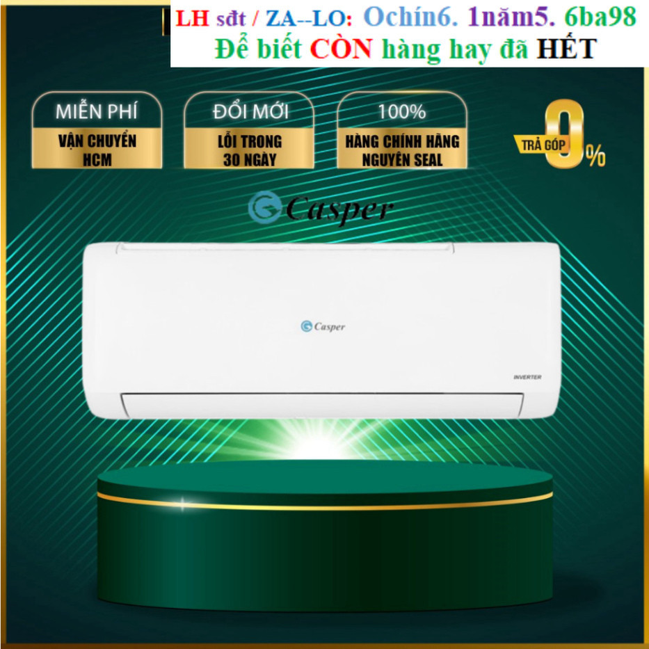 Rẻ [Chính Hãng] TC-09IS36 - Máy Lạnh Casper inverter 1HP TC-09IS36 - Công suất làm lạnh vượt trội, c
