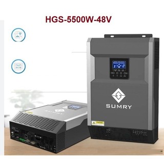 Biến tần áp cao 5500w - 48v điện áp 120v - 500v sạc mppt 110a sạc ac 80a- hgs-5500w-48v