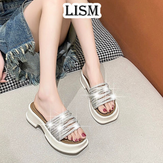 LISM dép sandal nữ dép nữ đế cao Điểm nhấn Độc đáo Thoải mái Màu sắc đa dạng FDL2450TR8 21Z240520