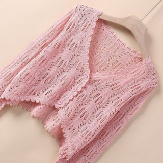  Mùa Hè Dệt Kim Mỏng Phong Cách Bên Ngoài Khăn Choàng Nữ Dài Tay Ngắn Chống Nắng Áo Khoác Nữ Phong Cách Mới Thời Trang Móc Rỗng Cardigan 