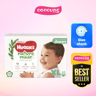 Bỉm tã dán Huggies Platinum Nature Made size XL 44 miếng