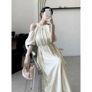 Đầm dây ren trắng nữ mùa hè