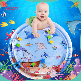 Huijigoto _ 100cm Đệm Nước Cho Bé Hoạt Hình Cá Mập Bụng Lạm Phát Thời Gian PVC Tròn Lớn Trẻ Em Đệm Đi Bộ Trẻ Em Đệm Nước Quà Tặng GM2452USI
