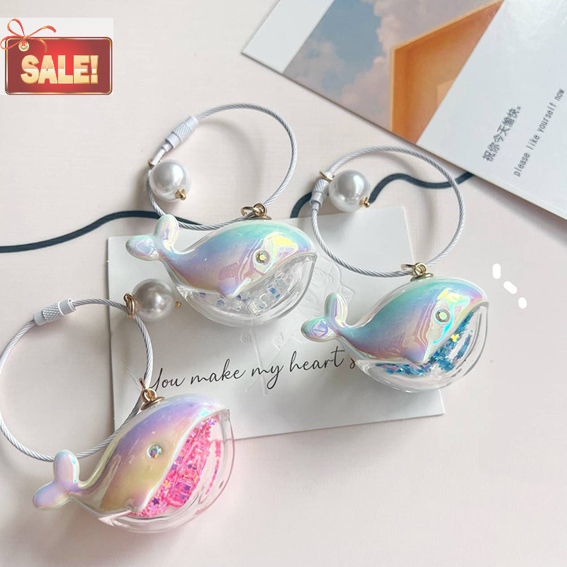 Bl Cá Voi Dễ Thương Cá Heo Móc Khóa Động Vật Biển Búp Bê Kawaii Móc Khóa Xe Móc Chìa Khóa Phụ Kiện Dành Cho Nam Nữ Cặp Đôi Túi Trang Sức A