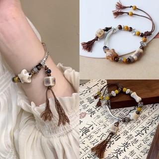 Mùa Hè Phong Cách Mới Ruyi Ngôi Sao Đính Hạt Vòng Tay Cô Gái Phong Cách Dân Tộc Tua Rua Dây Rút Vòng Tay Bạn Gái