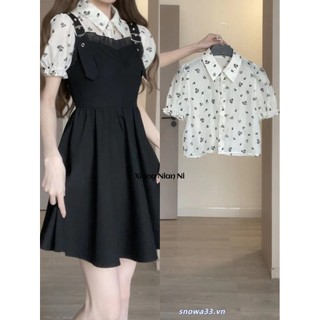 Xiang Nian Ni Nữ Mùa Hè Mới Micro Trong Suốt Cổ Áo Polo Trắng Hoa